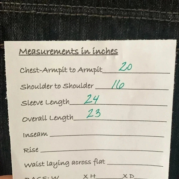 Kikit Jeans Western Denim Jacket Blazer size medium - Picture 9 of 9